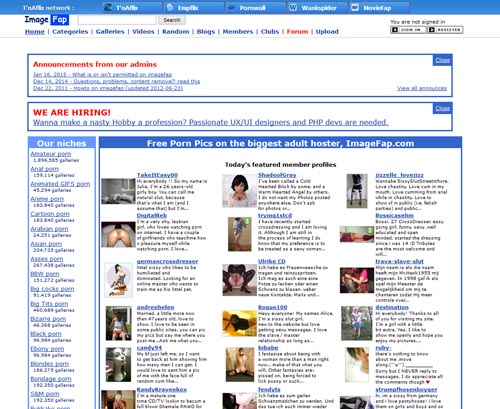 Review screenshot imagefap.com
