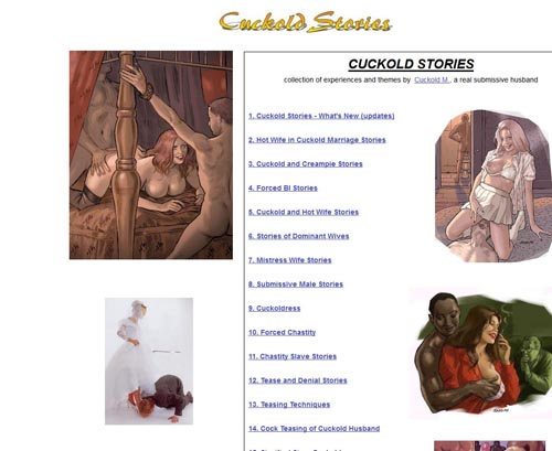Review screenshot cuckold-chastity-belt-stories.com