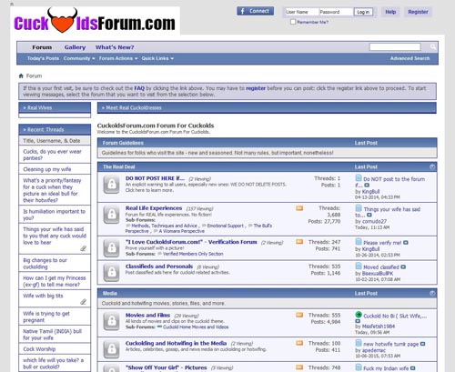 Review screenshot cuckoldsforum.com