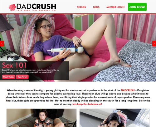 Review screenshot dadcrush.com