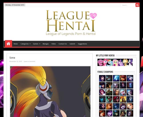 Review screenshot league-of-hentai.com