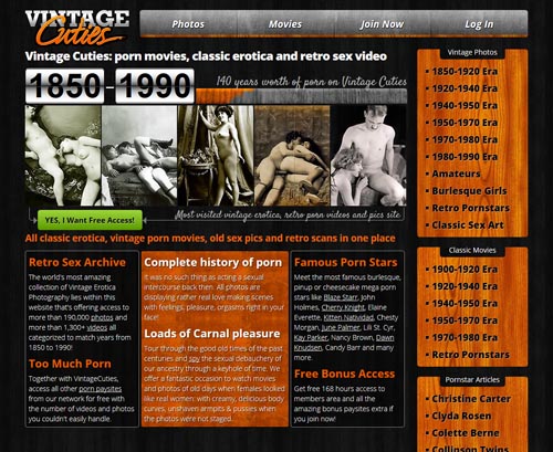 Top 25 Vintage Porn Sites | The Best Retro and Classic Porn