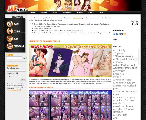 Jab Comix Porn - JAB Comix | review and 10 similar porn comic sites like JAB