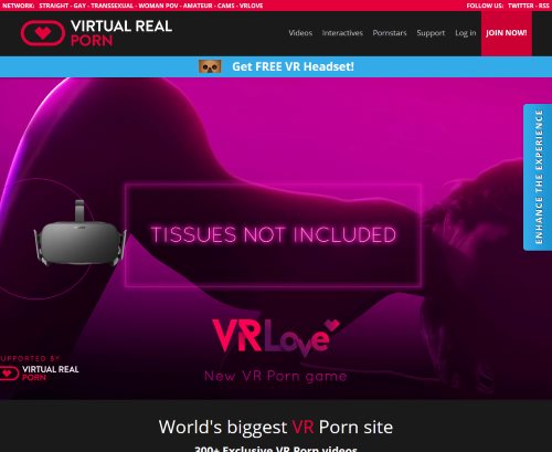 Review screenshot virtualrealporn.com