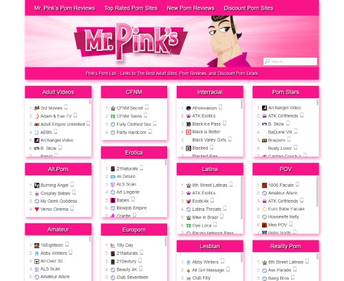 Pink's Porn List & 45+ Directory Sites Like Pinkspornlist.com