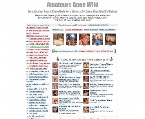 Review screenshot amateurs-gone-wild.com