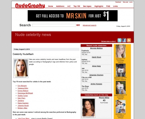 Review screenshot nudography.com