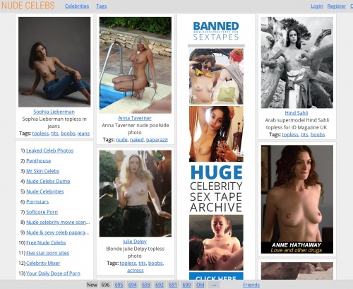 Nude celebrities on the internet