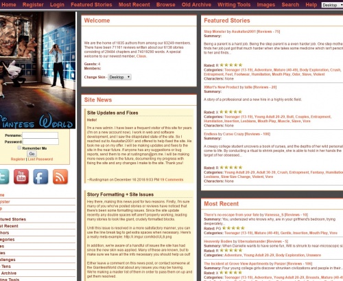 Review screenshot giantessworld.net