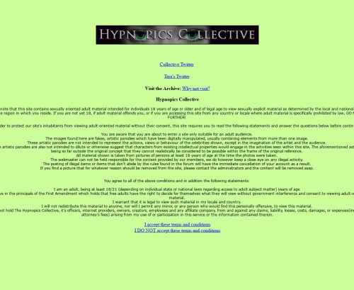 Review screenshot hypnopics-collective.net