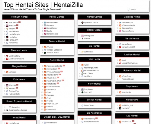 Review screenshot hentaizilla.com