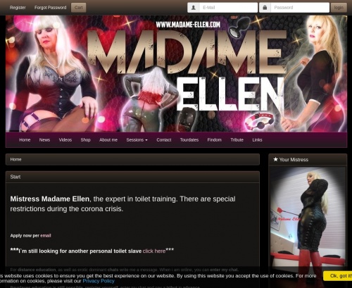 Review screenshot madame-ellen.com