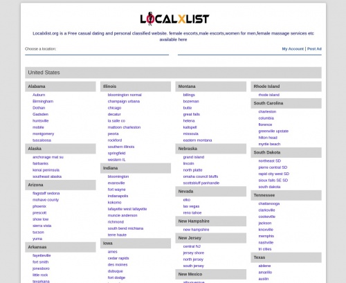 Review screenshot localxlist.org