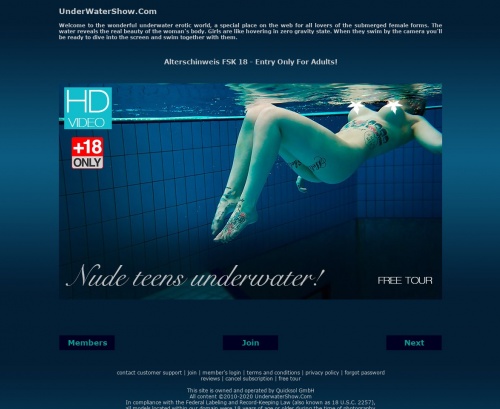 Review screenshot underwatershow.com