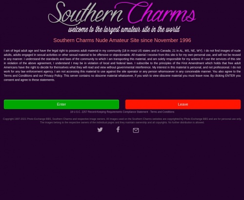 Review screenshot southern-charms.com