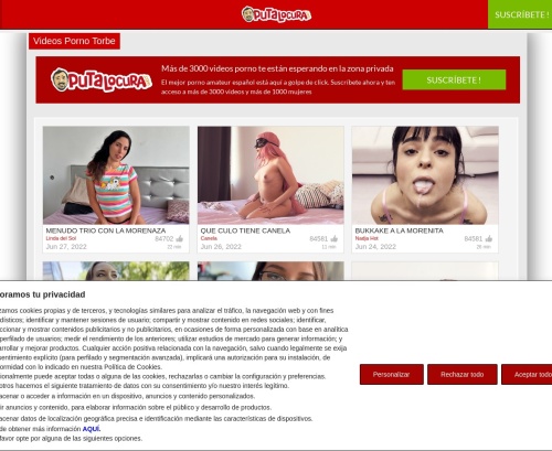 Review screenshot putalocura.com