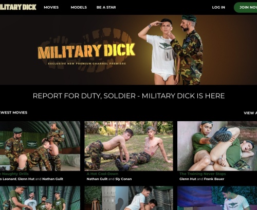 Review screenshot militarydick.com