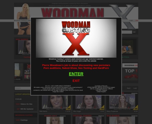 Review screenshot woodmancastingx.com