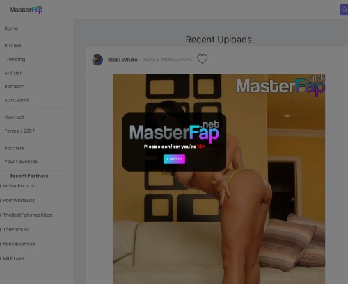 Review screenshot Masterfap.net