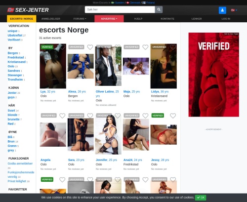 Review screenshot Sex-jenter.com