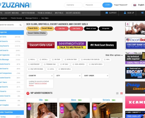 Review screenshot Zuzana.com