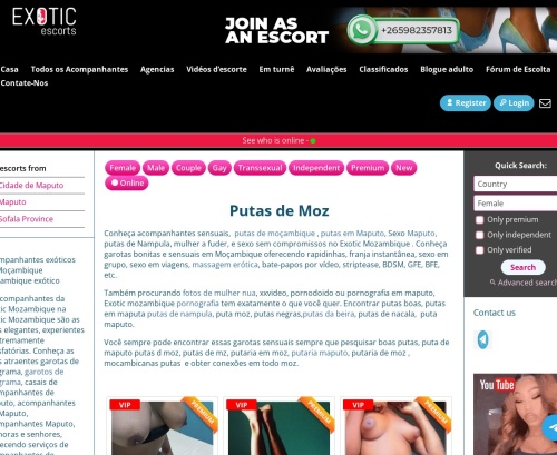 Review screenshot Exoticmozambique.com