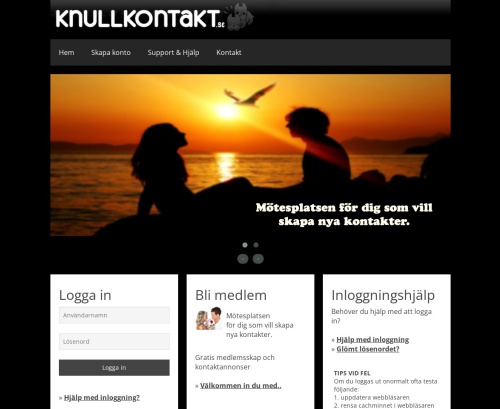 Review screenshot knullkontakt.se