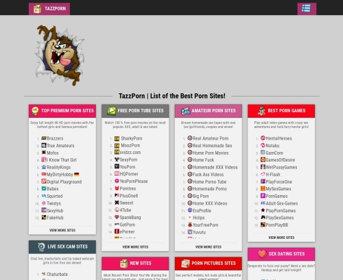 Review screenshot Tazzporn.com