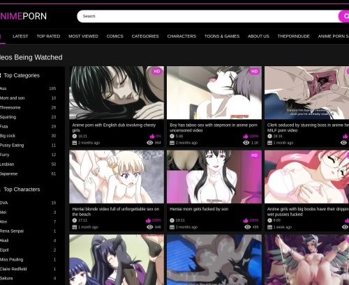 Review screenshot Animeporn.best