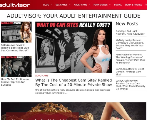 Review screenshot Adultvisor.com