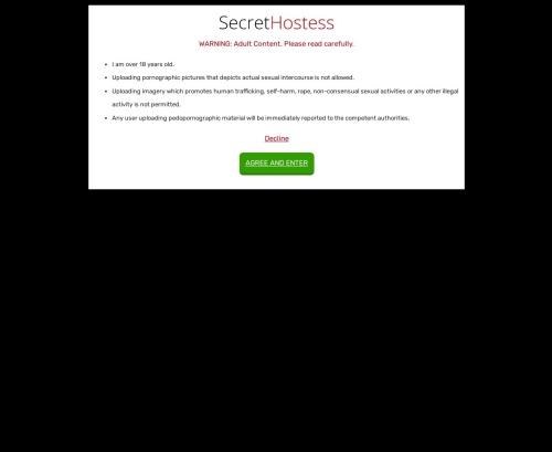 Review screenshot secrethostess.com