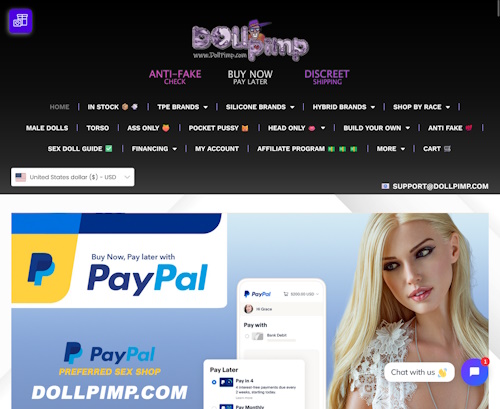 Review screenshot dollpimp.com