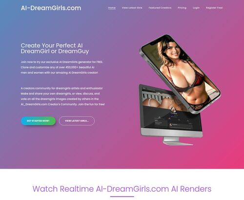 Review screenshot Models.ai-dreamgirls.com