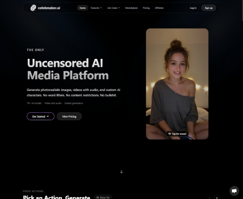 Screenshot from Celebmakerai.com for review purposes Review screenshot Celebmakerai.com