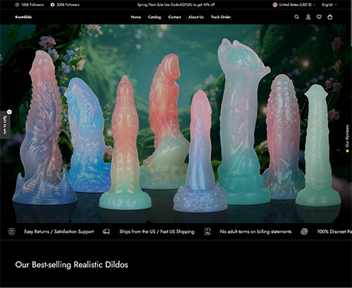 Review screenshot Knotdildo.com