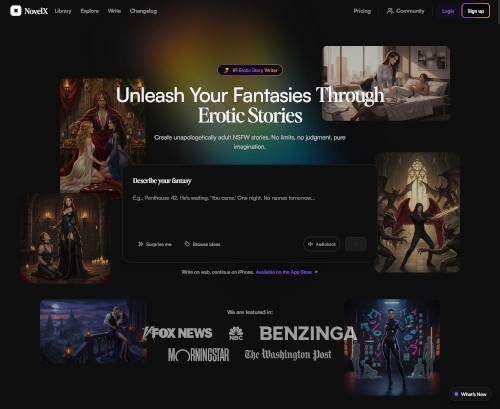 Review screenshot Novelx.ai