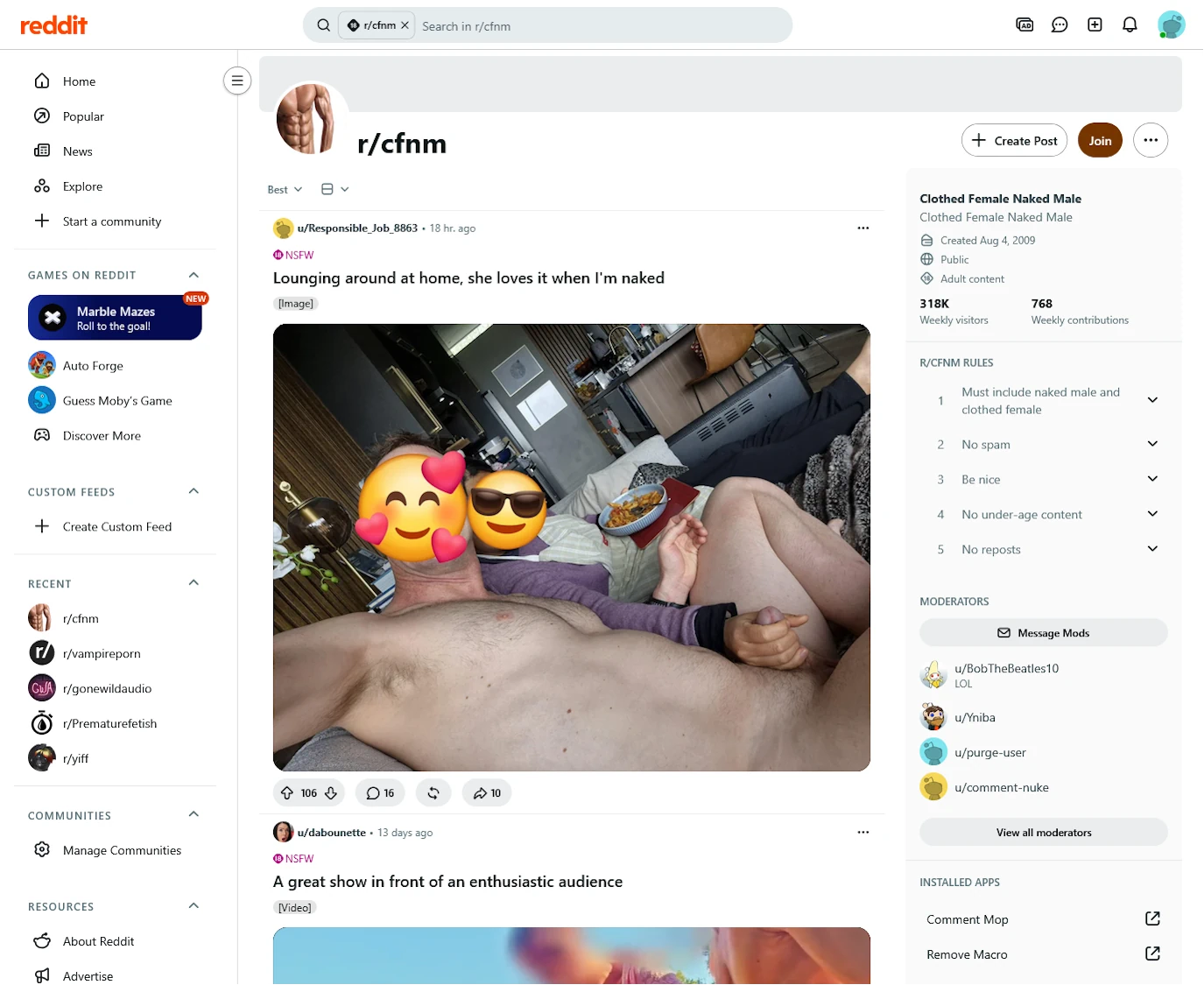 CFNM Reddit
