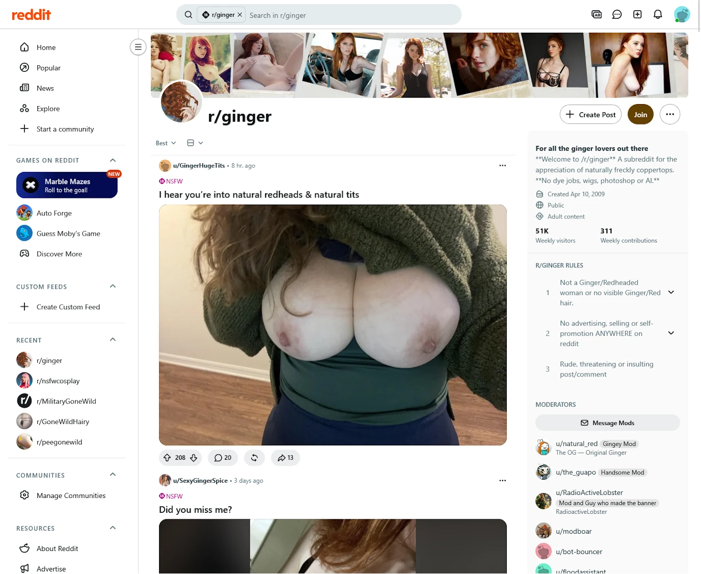 Reddit Ginger