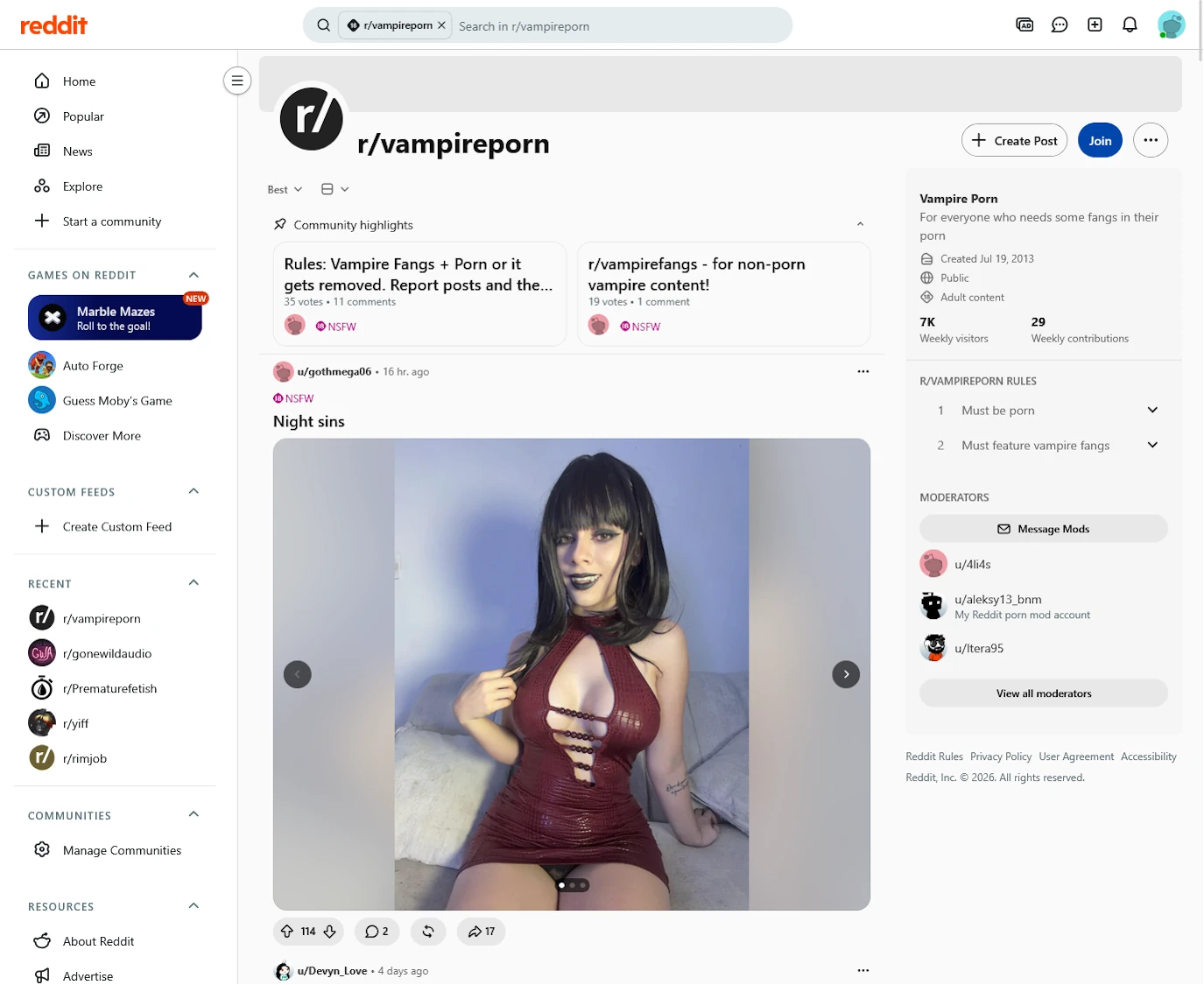 Reddit Vampire Porn