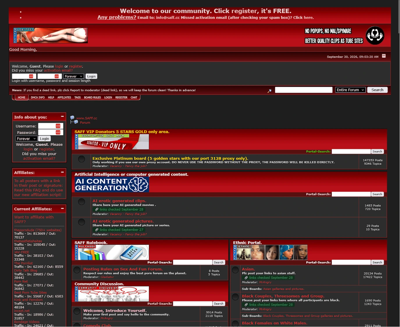 Review screenshot saff.cc