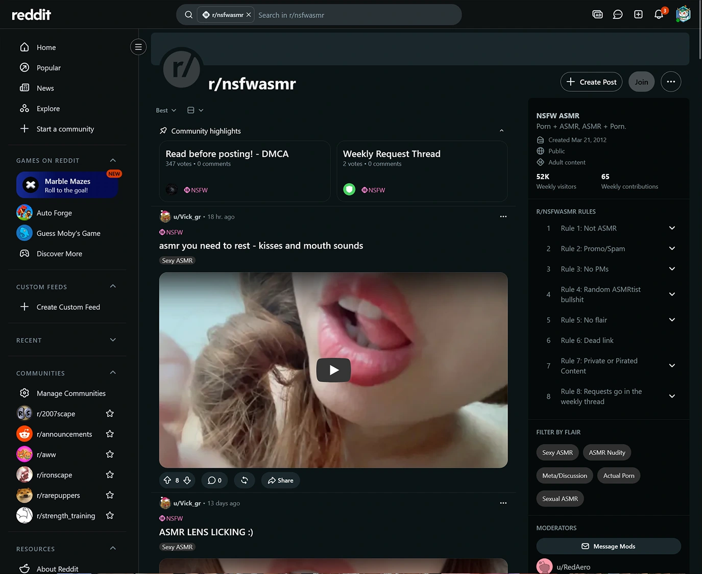 NSFW ASMR