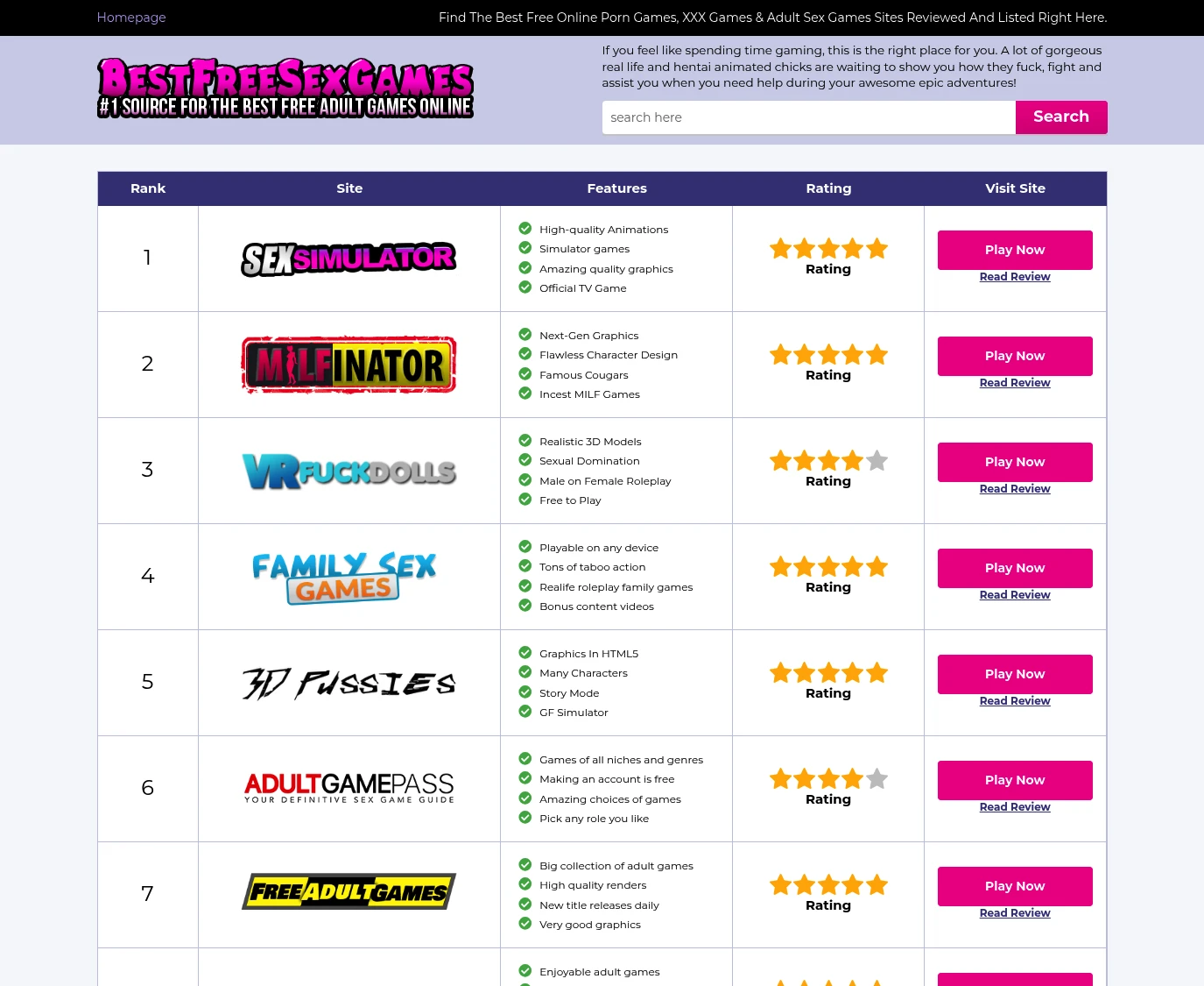 Best Free Sex Games
