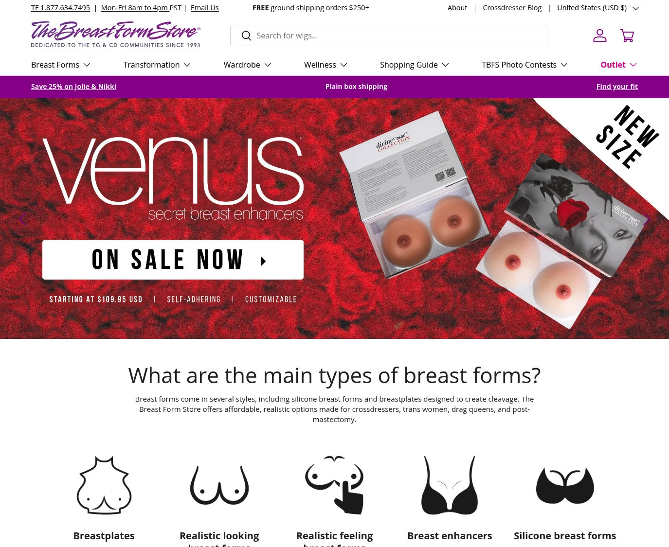 Breast Form Store