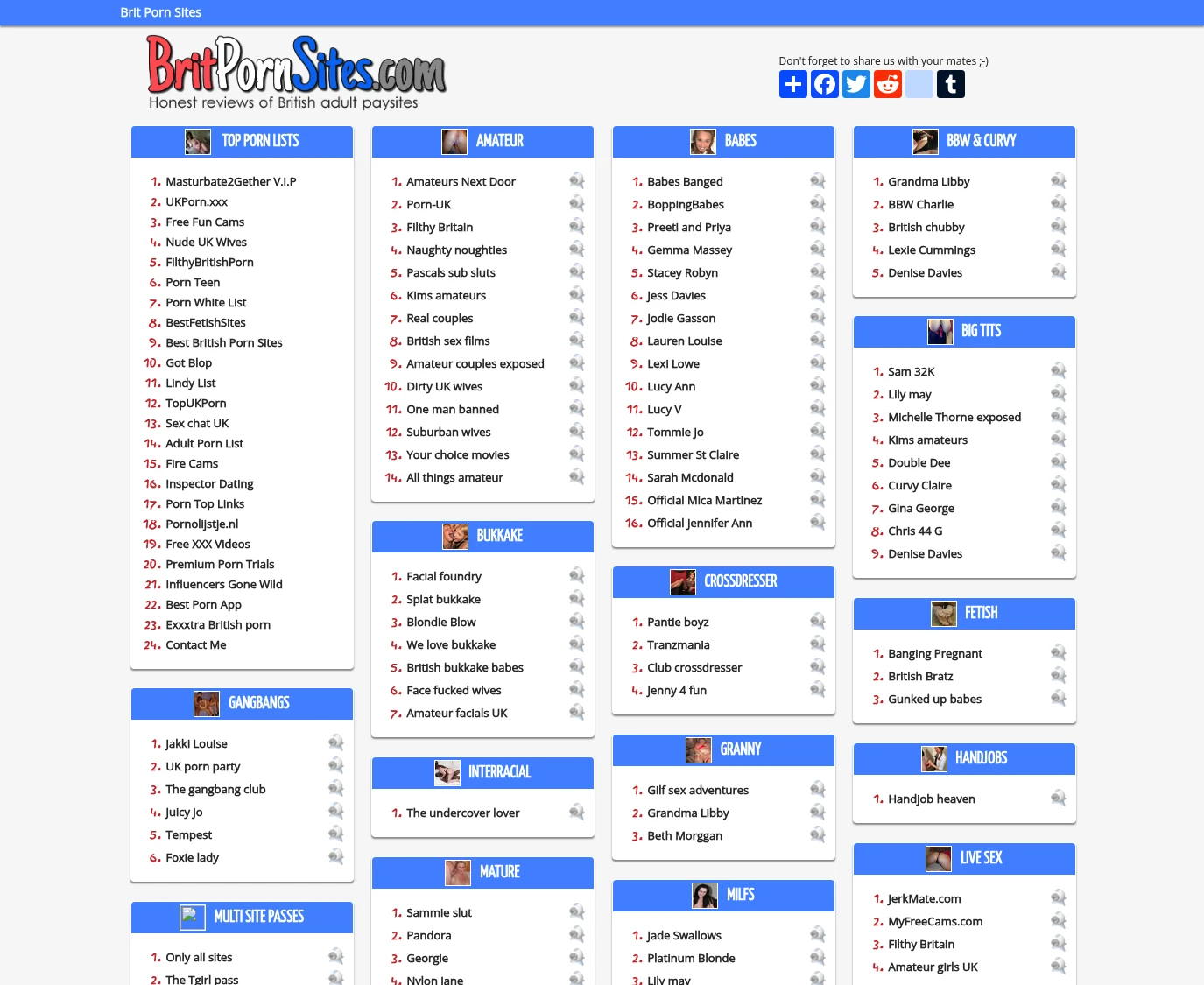 Brit Porn Sites