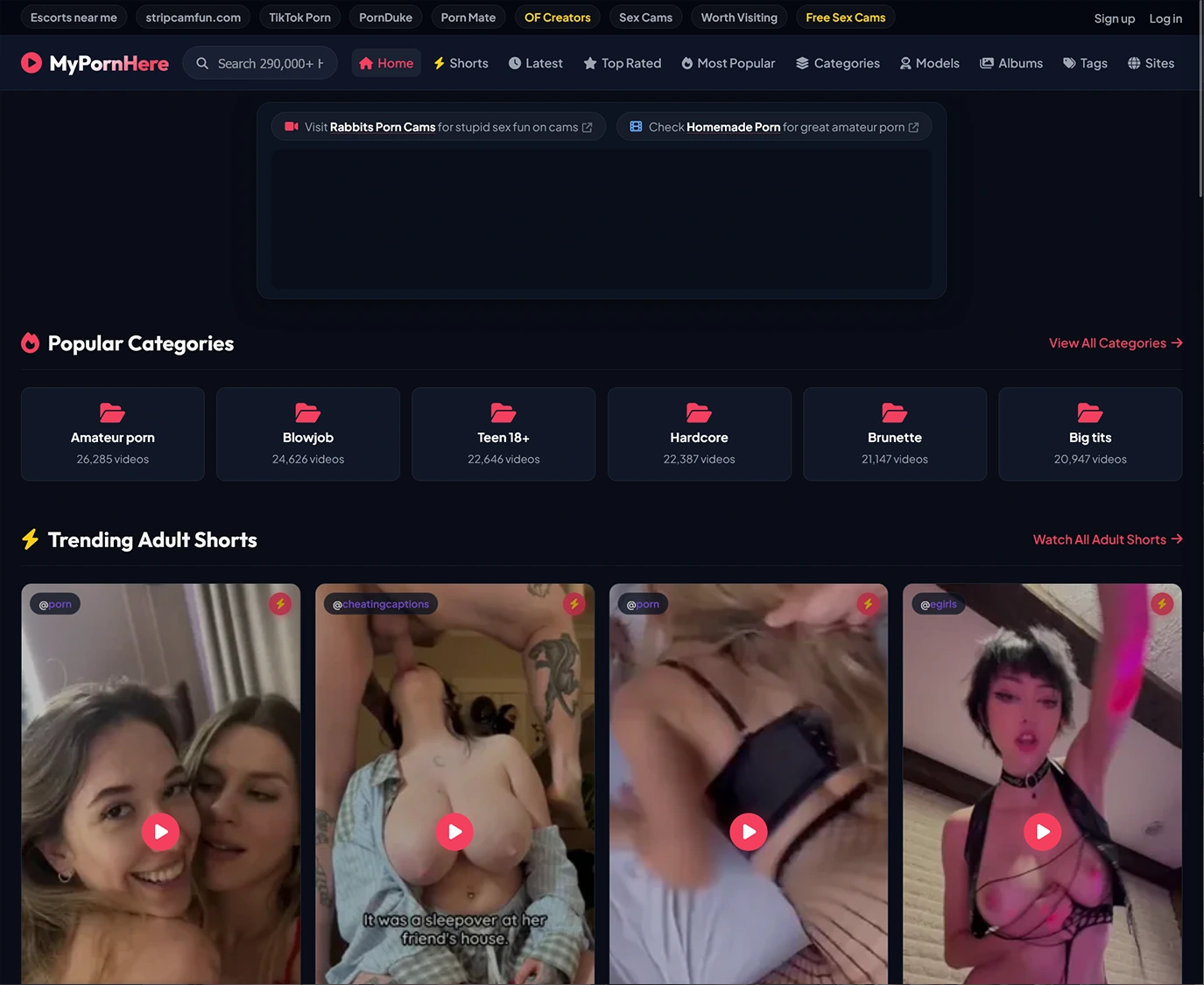 Review screenshot Mypornhere.com