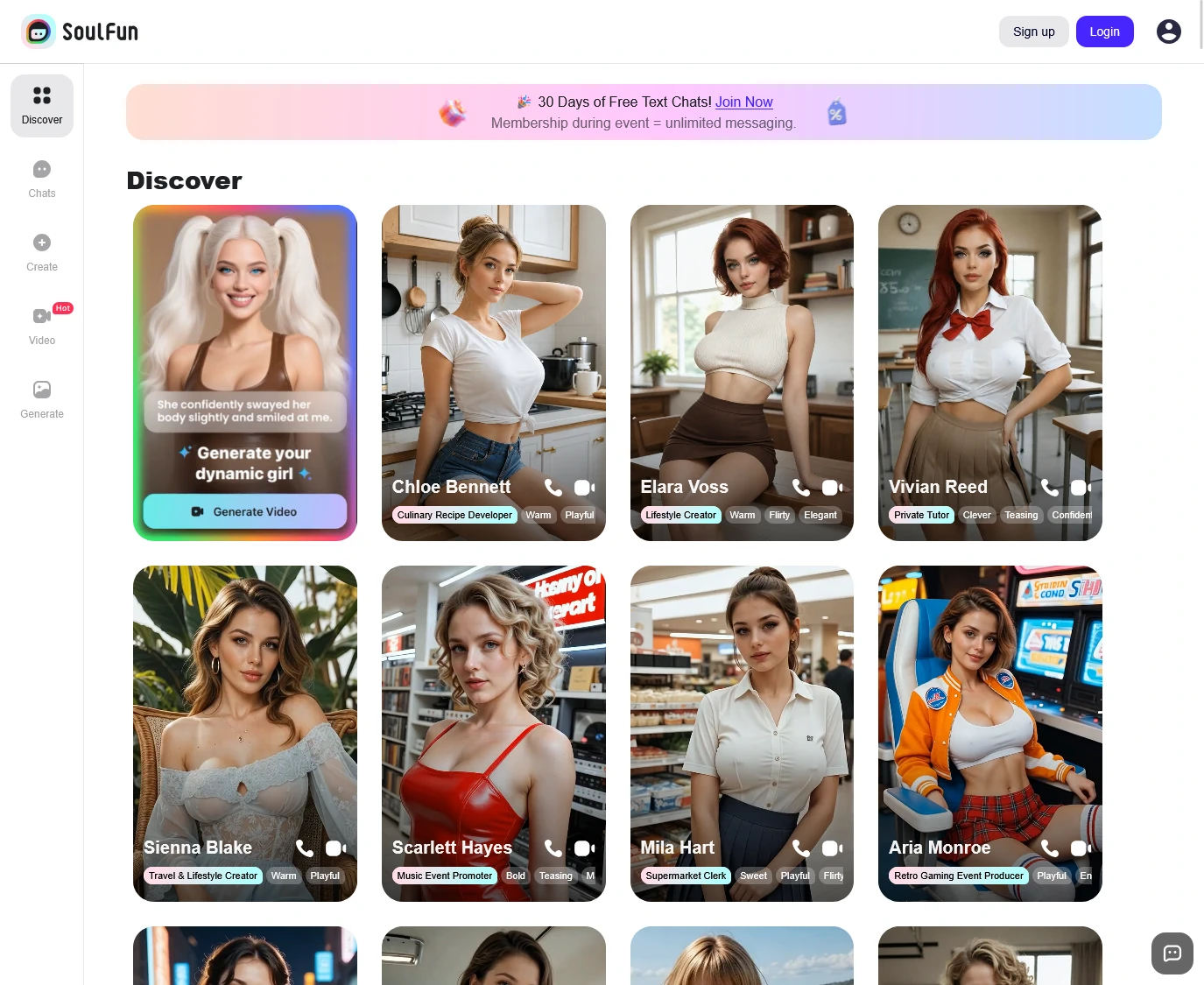 Screenshot from Soulfun.ai for review purposes Review screenshot Soulfun.ai