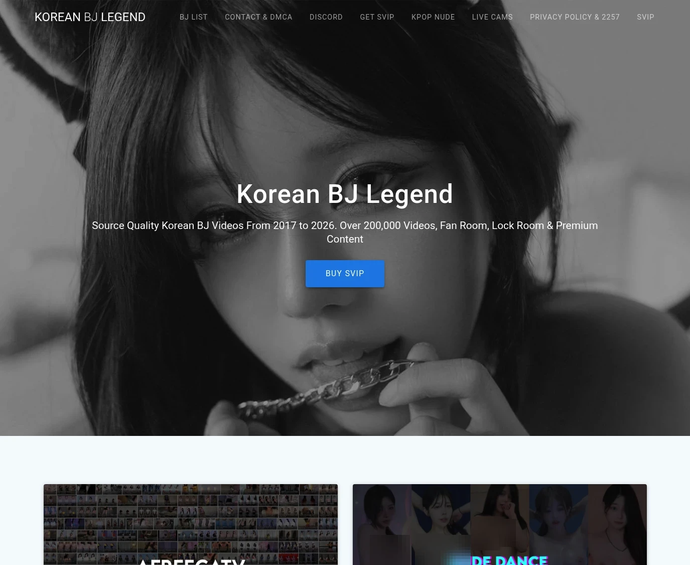 Screenshot from korean-bj-legend.com for review purposes Review screenshot korean-bj-legend.com