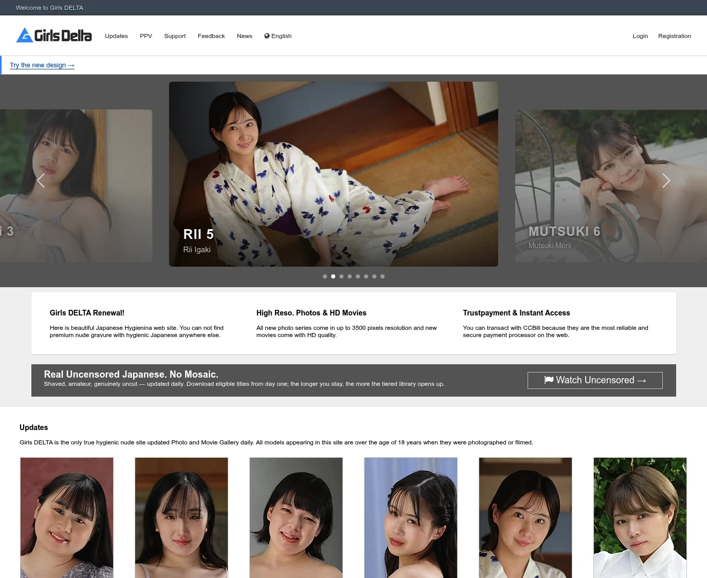Screenshot from girlsdelta.com for review purposes Review screenshot girlsdelta.com