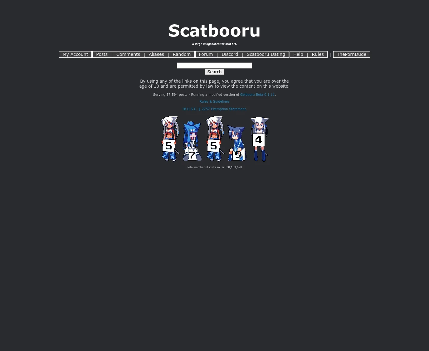Screenshot from scatbooru.co.uk for review purposes Review screenshot scatbooru.co.uk