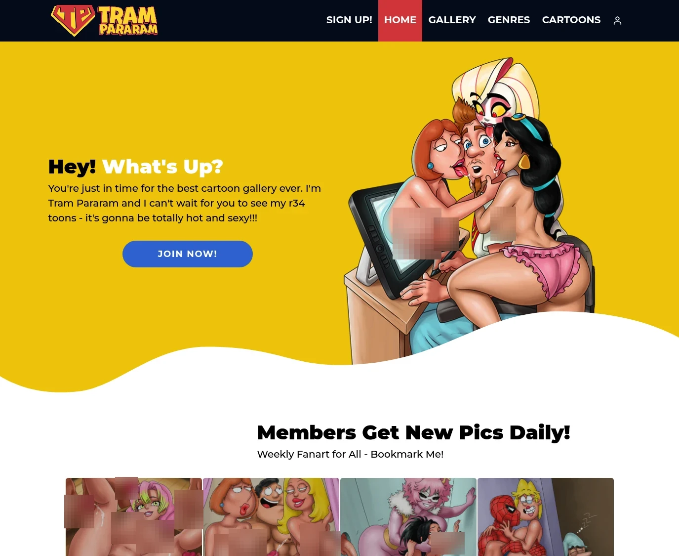 Review screenshot tram-pararam.com
